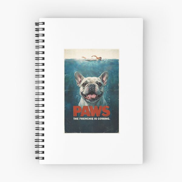 Item preview, PAWS The Frenchie is Coming - Funny Jaws Dog Parody designed and sold by PupFiction26.