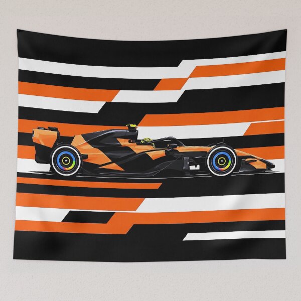 Item preview, 2026 MCL40 F1 Car Side Profile designed and sold by PitWallArt.