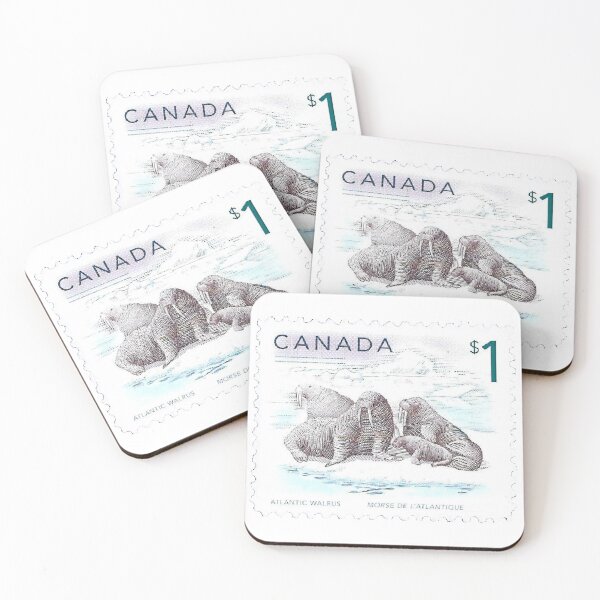 Item preview, Canadian Atlantic Walrus Canada Vintage Postage Stamp designed and sold by red-amber65.