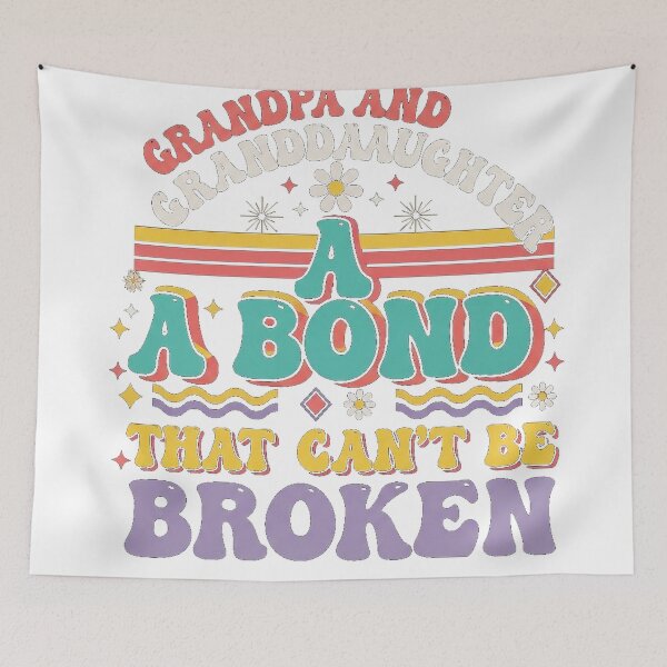 Item preview, Grandpa Granddaughter Bond Can't Be Broken Minimalist Love designed and sold by Designs-RZ.
