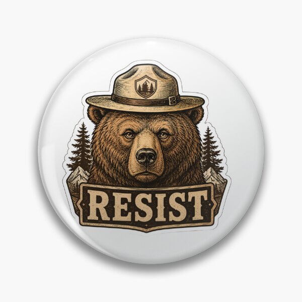 Item preview, Vintage Resist Smokey Bear - Protect Our National Parks designed and sold by Nawin19979shop.