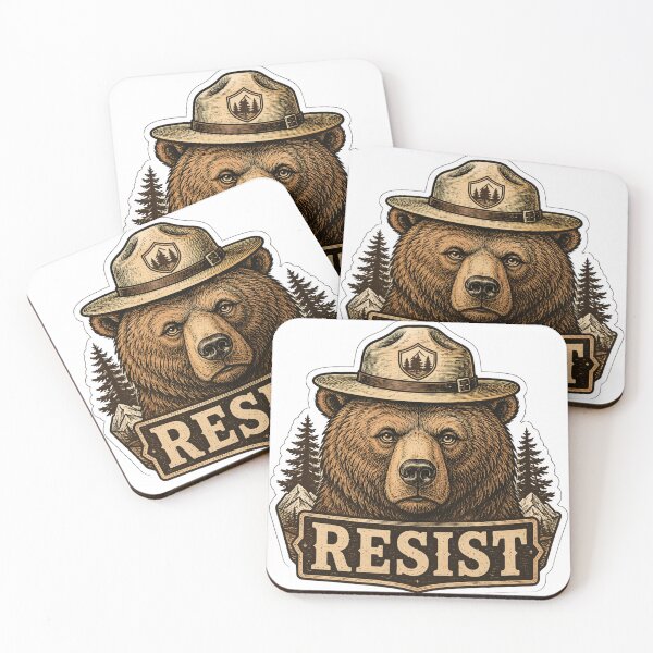 Item preview, Vintage Resist Smokey Bear - Protect Our National Parks designed and sold by Nawin19979shop.