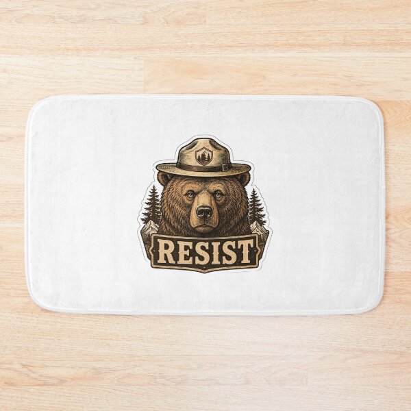 Item preview, Vintage Resist Smokey Bear - Protect Our National Parks designed and sold by Nawin19979shop.