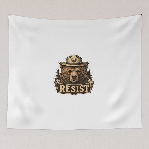 Item preview, Vintage Resist Smokey Bear - Protect Our National Parks designed and sold by Nawin19979shop.