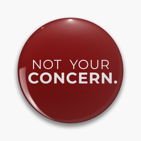 Item preview, Not Your Concern Minimalist Streetwear Typography Design designed and sold by Anyshca.