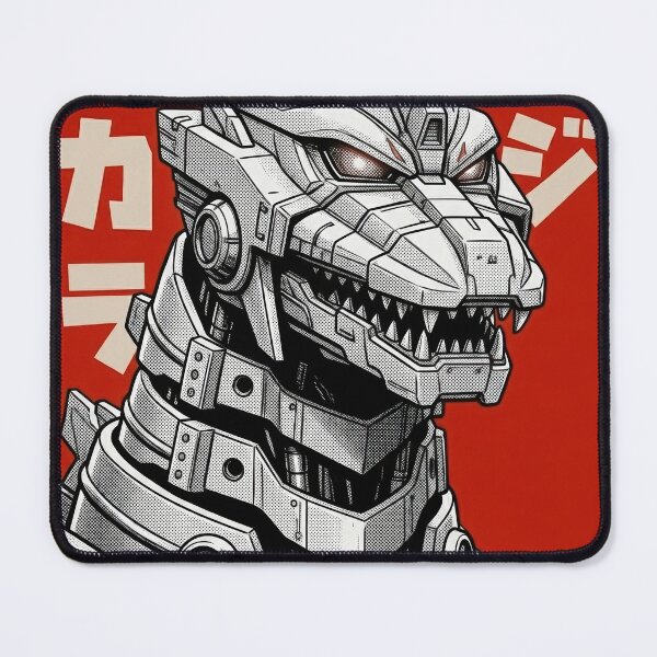 Item preview, Mechagodzilla on Red - Retro Japanese Kaiju Art designed and sold by Ink Monters.