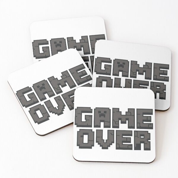 Item preview, Game over pixel block later funny gamer gaming gift designed and sold by XPDrop.