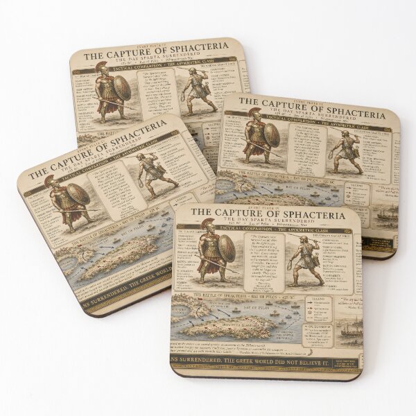 Item preview, Capture of Sphacteria Spartan Surrender Plate. Engines of History designed and sold by The Painted Fence.