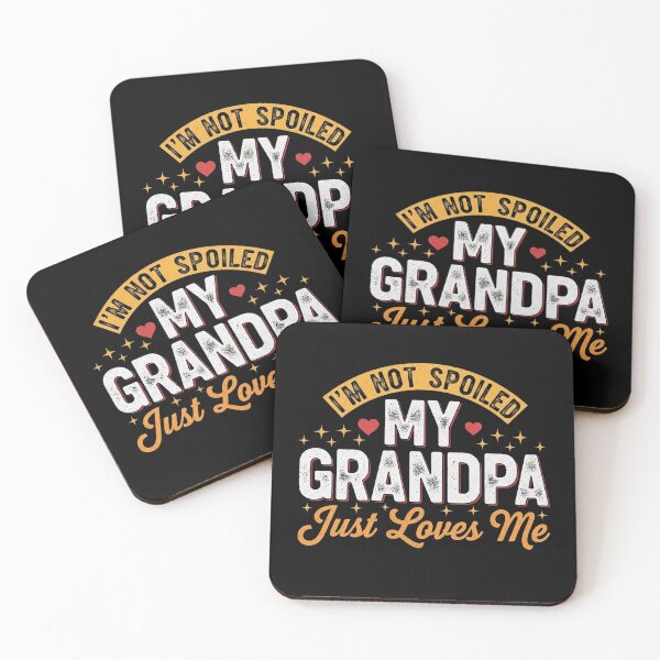 Item preview, I'm Not Spoiled My Grandpa Just Loves Me Funny Kids Tee designed and sold by Designs-RZ.
