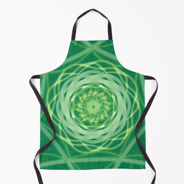 Item preview, Radiant Green Spirograph Mandala designed and sold by EsmArtUniverse.