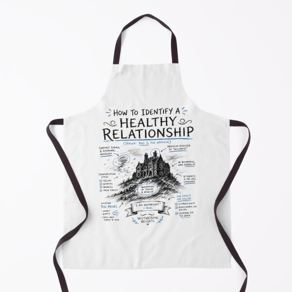 Item preview, Wuthering Heights Healthy Relationship Infographic Chalkboard Art designed and sold by Fenay Designs.