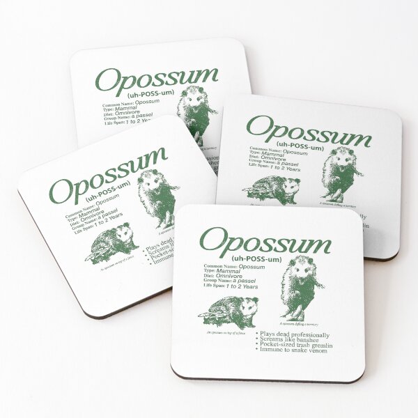 Item preview, Opossum Trash Gremlin Nature Fact Art designed and sold by Colorful-Garden.