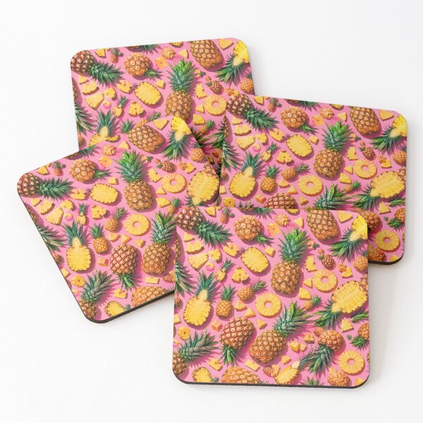 Item preview, Pineapple Pineapple Paradise – Chaotic Tropical Fruit Pattern designed and sold by ITSimagination.