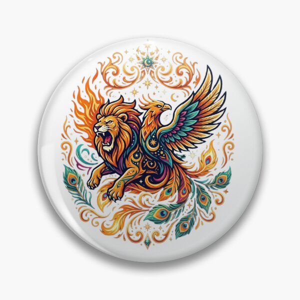 Item preview, Lion and Phoenix Celestial Fusion: Mythical Power and Rebirth designed and sold by KETO370.