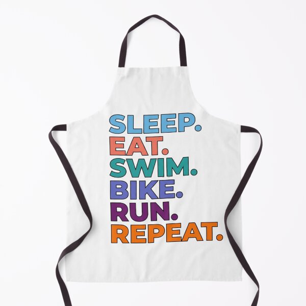 Item preview, Sleep Eat Swim Bike Run Repeat Funny Triathlon Motivation Design designed and sold by Triathlongram.