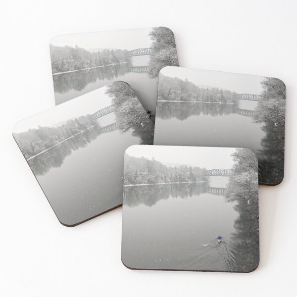 Item preview, Canoeing in winter designed and sold by kramikramframes.