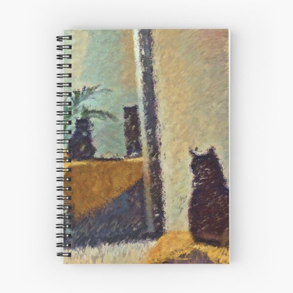 Item preview, Black cat facing a mirror designed and sold by PHYLOA.