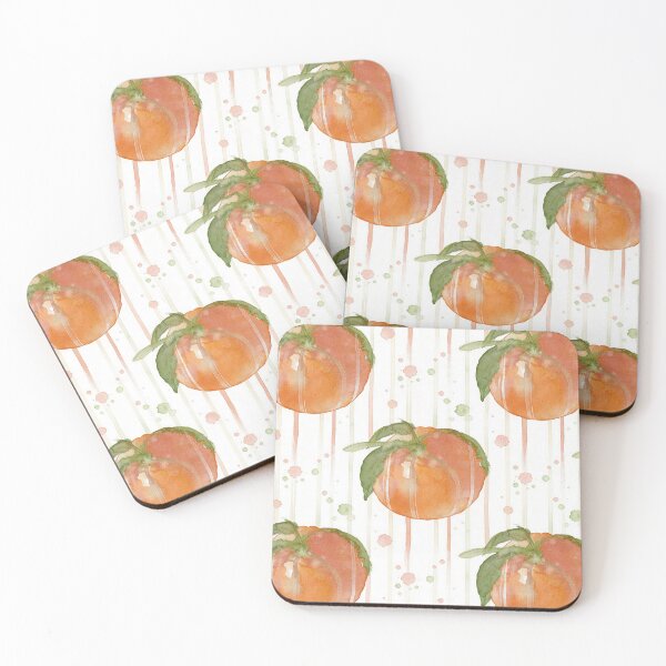 Item preview, Vintage Hand-painted Watercolor Orange Fruit Pattern designed and sold by wissal.studio.