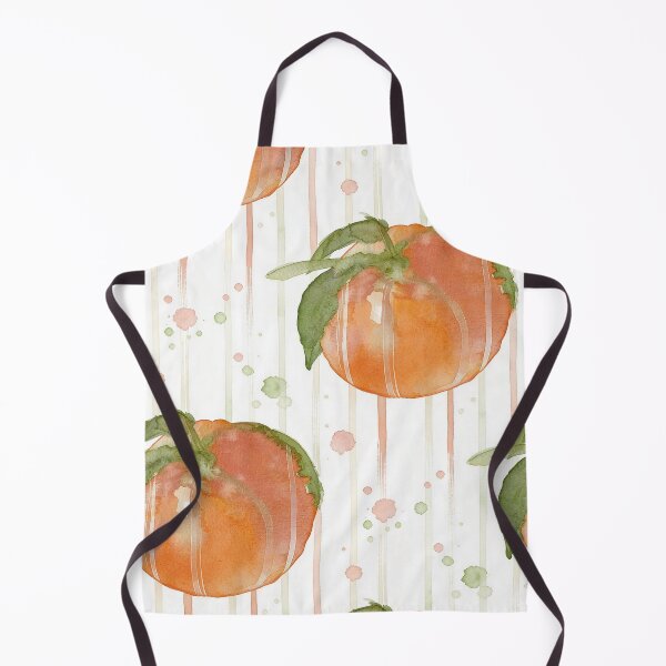Item preview, Vintage Hand-painted Watercolor Orange Fruit Pattern designed and sold by wissal.studio.