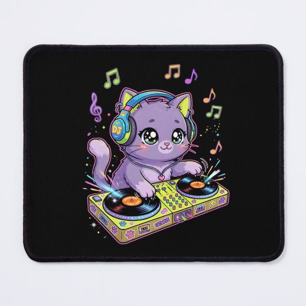 Item preview, Kawaii DJ Cat designed and sold by HarmonyTheKoala.