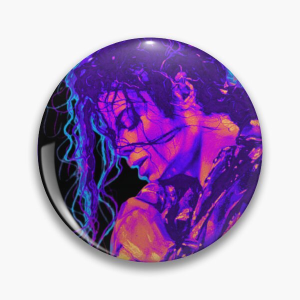 Item preview, Michael Jackson Thriller Graphic T-Shirt | Retro King of Pop Neon Streetwear Art designed and sold by TRENDORART.
