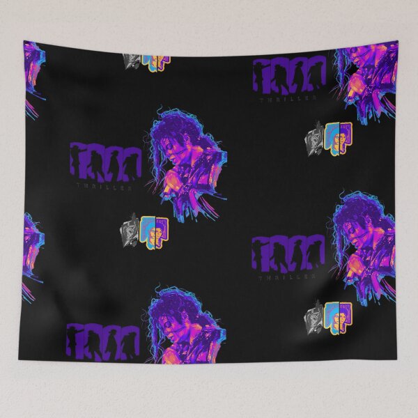 Item preview, Michael Jackson Thriller Graphic T-Shirt | Retro King of Pop Neon Streetwear Art designed and sold by TRENDORART.