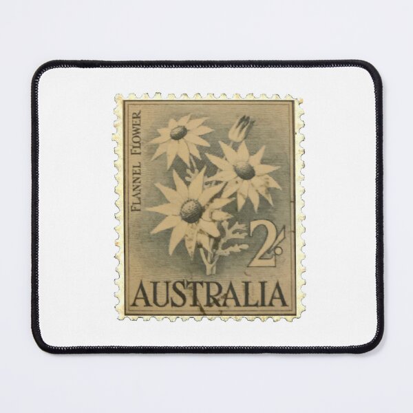 Item preview, Vintage Grey Australia Flower Postage Stamp designed and sold by red-amber65.