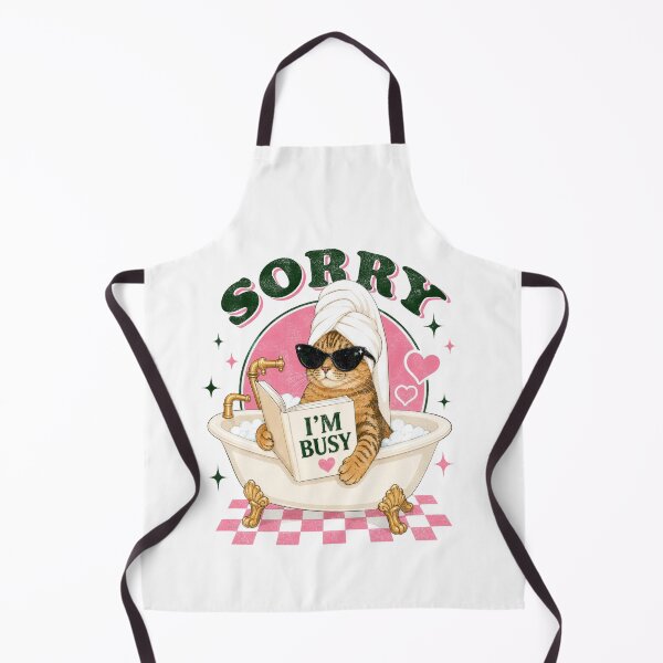 Item preview, Sorry I’m Busy Cat Shirt, Funny Introvert Cat, Coquette Cat, Cute Bath Cat, Cat Lover Gift designed and sold by designsbyshella.