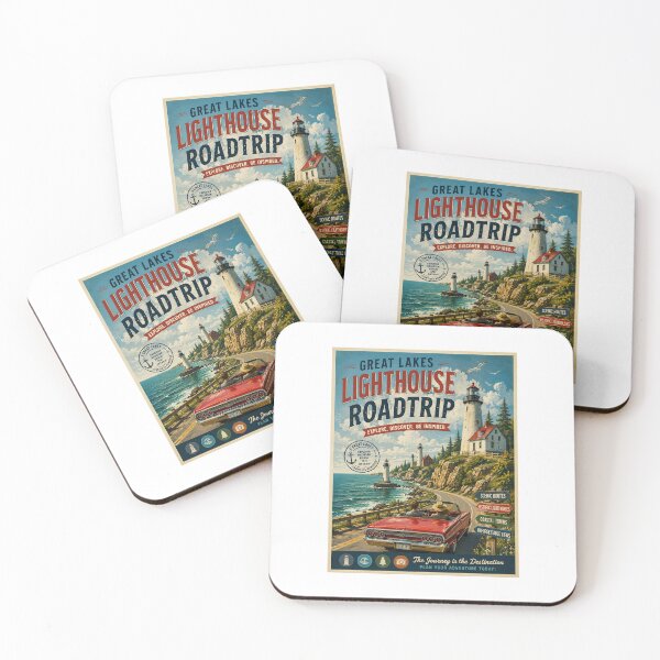 Item preview, Great lakes Lighthouse Travel Poster designed and sold by greatlakesimage.