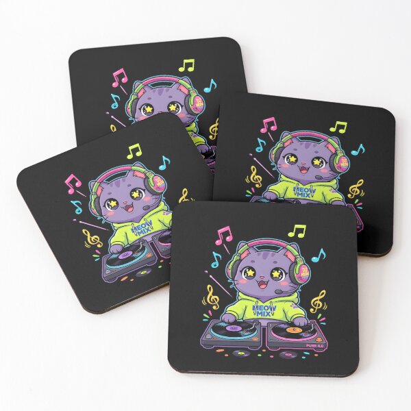 Item preview, Kawaii DJ Cat designed and sold by HarmonyTheKoala.