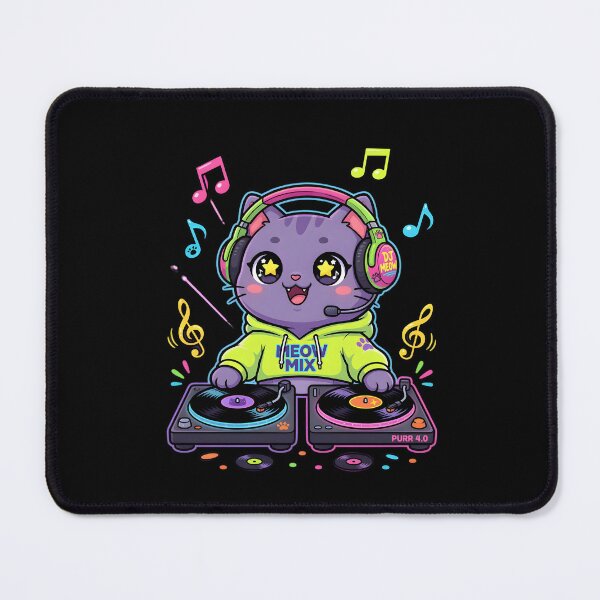 Item preview, Kawaii DJ Cat designed and sold by HarmonyTheKoala.