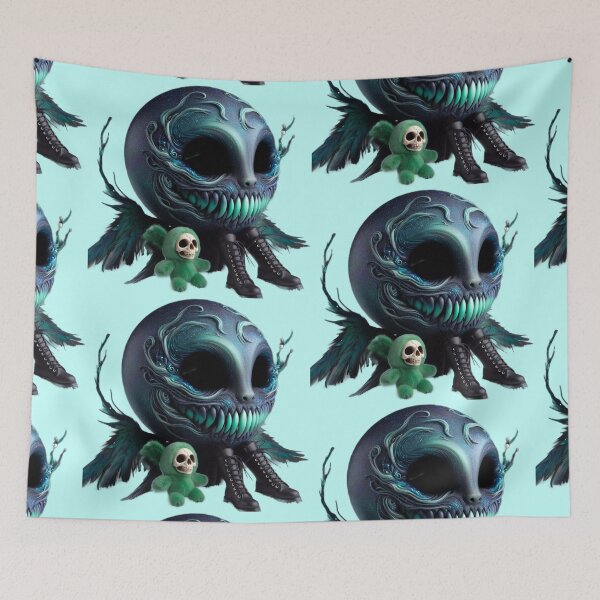 Item preview, Shadow Void: Dark Entity with Skull Companion designed and sold by LujziWorld.