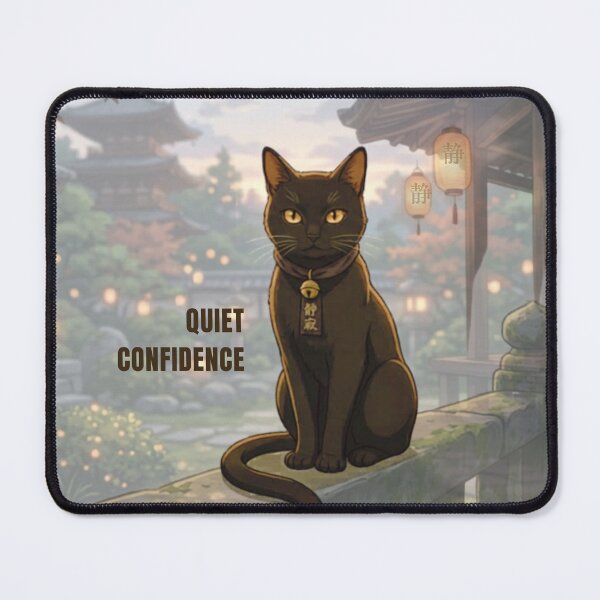 Item preview, Quiet Confidence (Cat) designed and sold by RunningWhiskers.