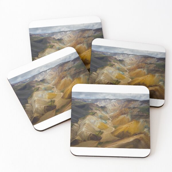 Item preview, Vibrant Rhyolite Mountain Valley – Epic Aerial Highlands Landscape Photography designed and sold by PygmyTitan Photo.