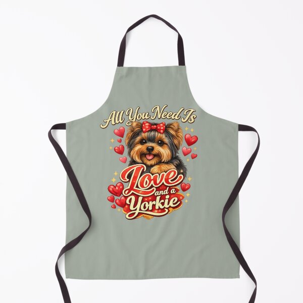Item preview, All You Need Is Love and a Yorkie – Cute Dog Lover Design designed and sold by Yorkie Magic Studio .