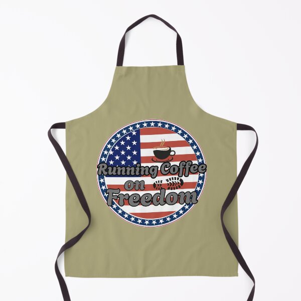 Item preview, Running Coffee On Freedom Funny Patriotic Coffee Lover designed and sold by Sarah'sCreativeLab.