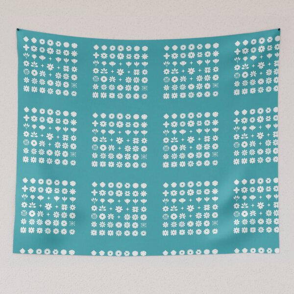 Item preview, Pretty white flower pattern designed and sold by lucyinspace.