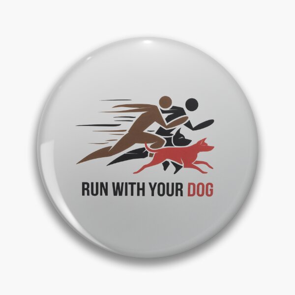 Item preview, Run With Your Dog Silhouette Art | Energetic Running Fitness Graphic designed and sold by Firas Aljazzar.
