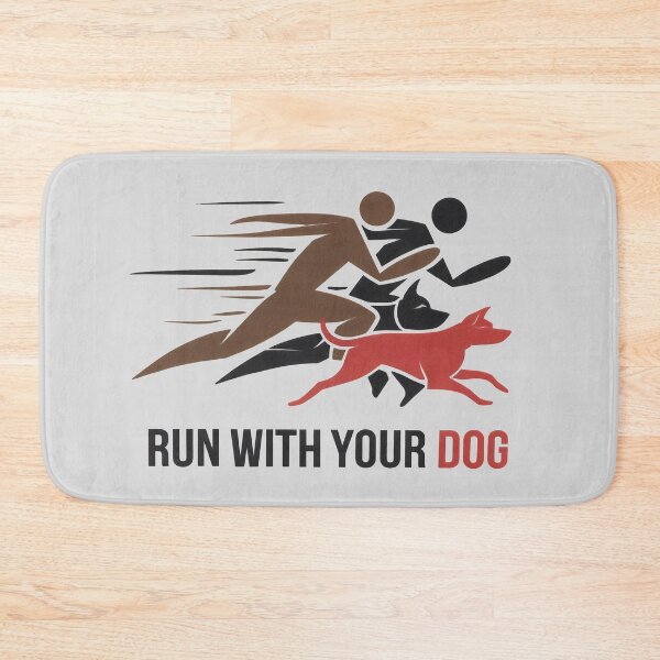 Item preview, Run With Your Dog Silhouette Art | Energetic Running Fitness Graphic designed and sold by Firas Aljazzar.