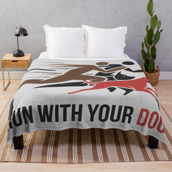 Item preview, Run With Your Dog Silhouette Art | Energetic Running Fitness Graphic designed and sold by Firas Aljazzar.