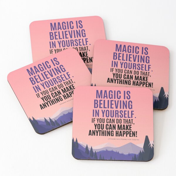 Item preview, Magic Is Believing in Yourself Motivational Poster designed and sold by Studio Krishnaa.