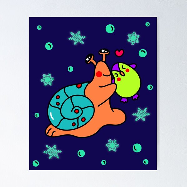 Item preview, Snail Hugging Baby Penguin designed and sold by EMILYVU22.