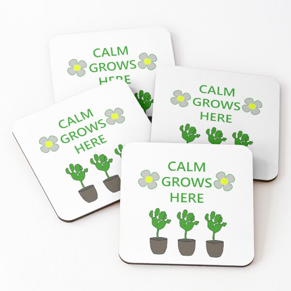 Item preview, CALM GROWS HERE designed and sold by mbmstores.