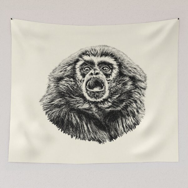Item preview, Gibbon portrait designed and sold by Guardi71.