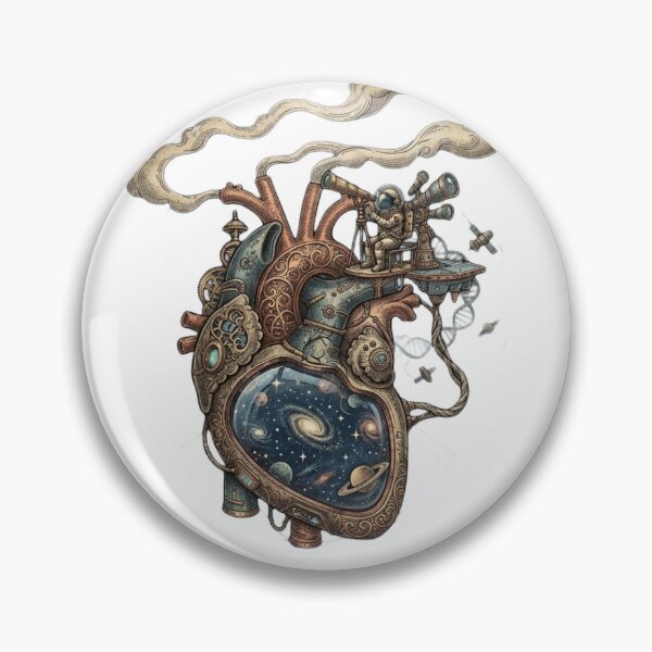 Item preview, Anatomical Heart Galaxy Cosmic Space Art designed and sold by JeevanStickers.