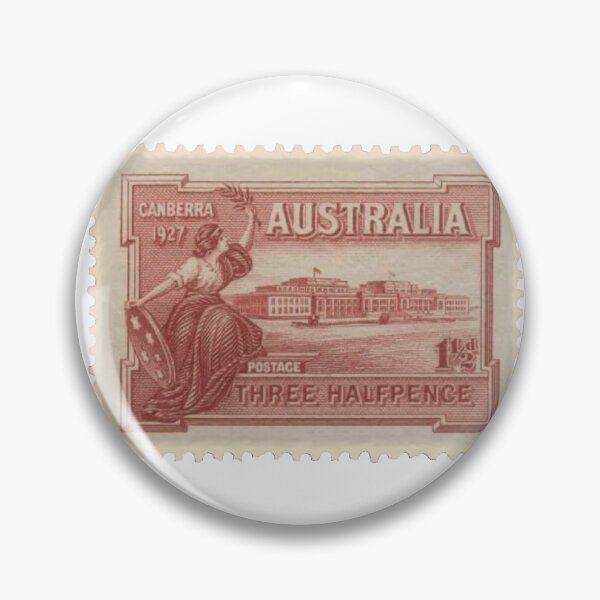 Item preview, Australian Canberra Vintage Postage Stamp designed and sold by red-amber65.