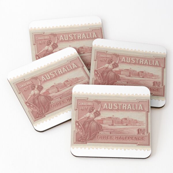 Item preview, Australian Canberra Vintage Postage Stamp designed and sold by red-amber65.