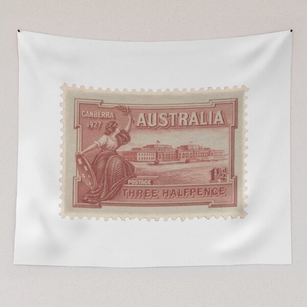 Item preview, Australian Canberra Vintage Postage Stamp designed and sold by red-amber65.
