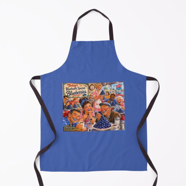 Item preview, The Happy Diner “Bluetooth Blueberries” – Retro Humor Cartoon by Rick London designed and sold by Rick London Gifts.