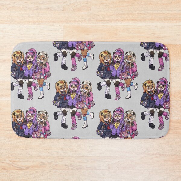 Item preview, The pandas have transformed into Shibuya “kogal” girls from the 1990s and 2000s.　kawaii designed and sold by LOVEARTDESIGN.